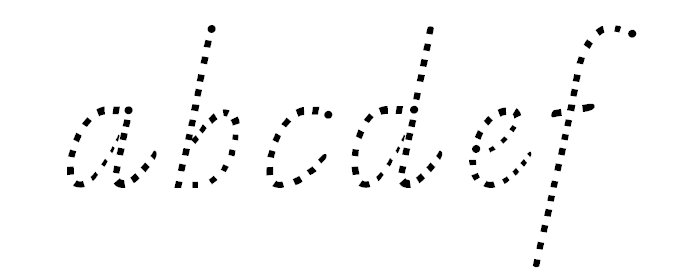 QLD Modern Cursive Dots